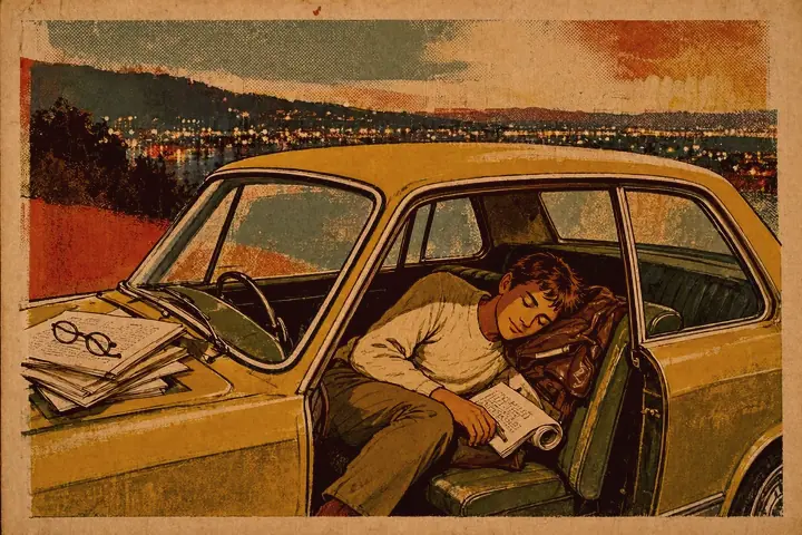 Living in his car before Power