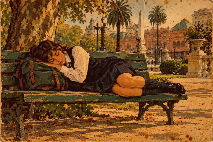 From a Plaza Bench to Argentine Television
