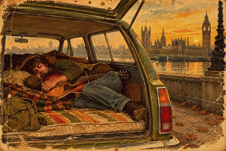 Two Homeless Years in London, Then Glitter and Gold