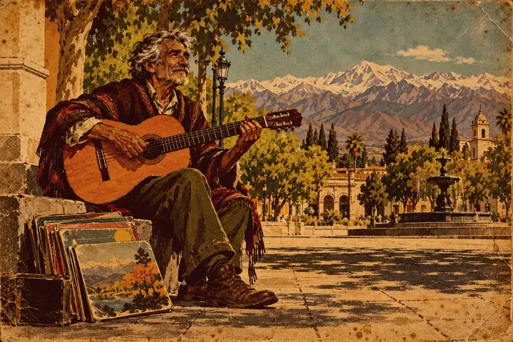 The Folk Songwriter Sleeping in Mendoza's Main Square