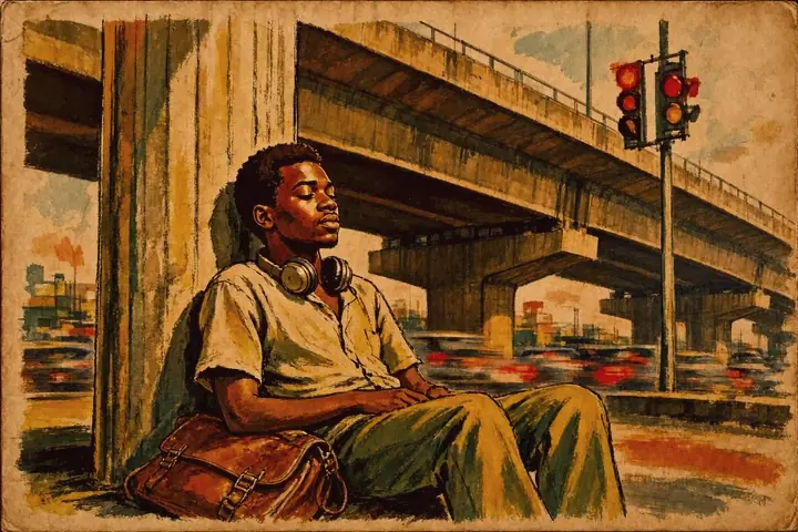 Ojuelegba Bridge Nights Before an Afrobeats Hit